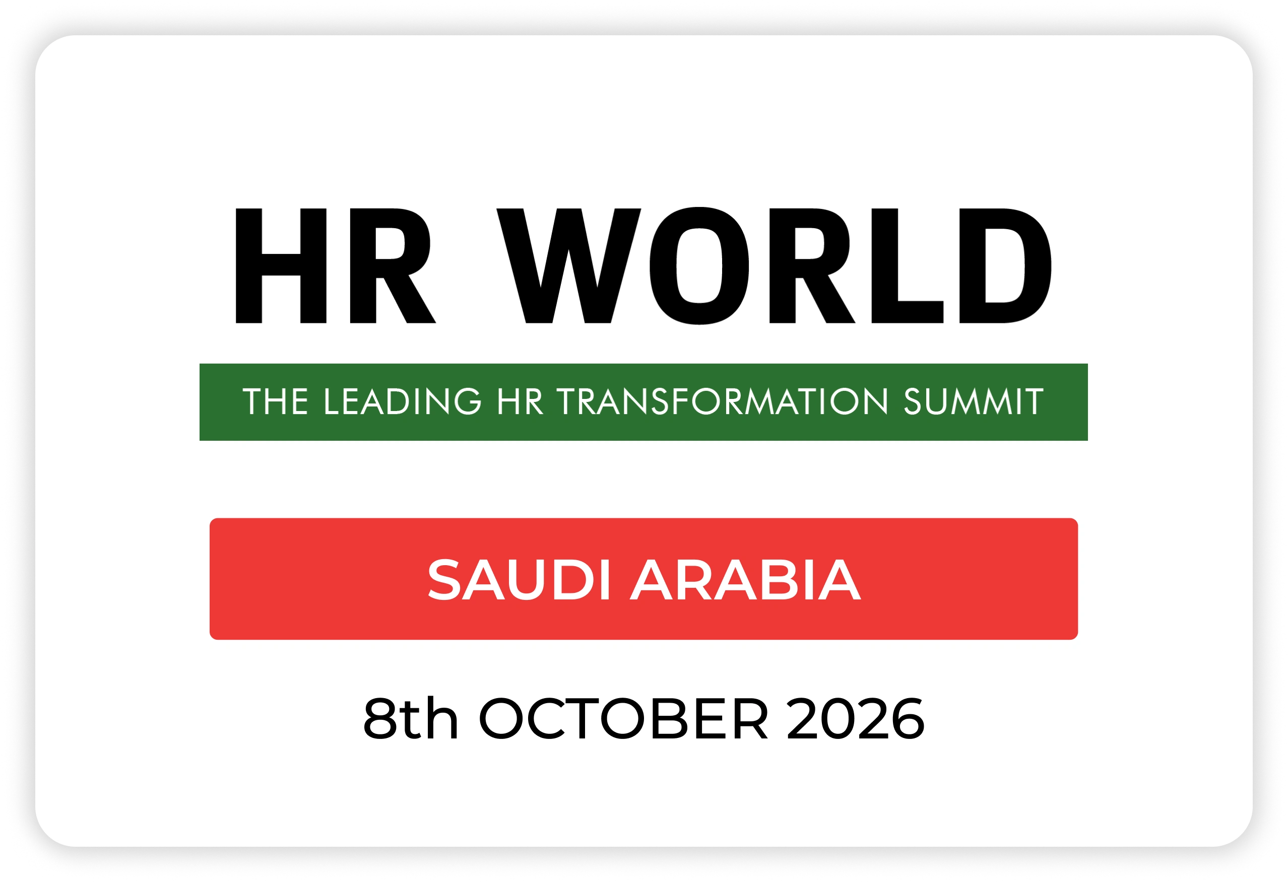 hr world summit ksa